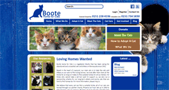 Desktop Screenshot of bootehomeforcats.org.uk
