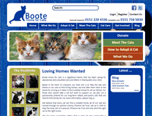 Tablet Screenshot of bootehomeforcats.org.uk